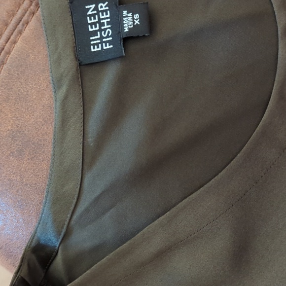 Eileen Fisher 100% Silk Tank Top XS Green - Picture 16 of 16